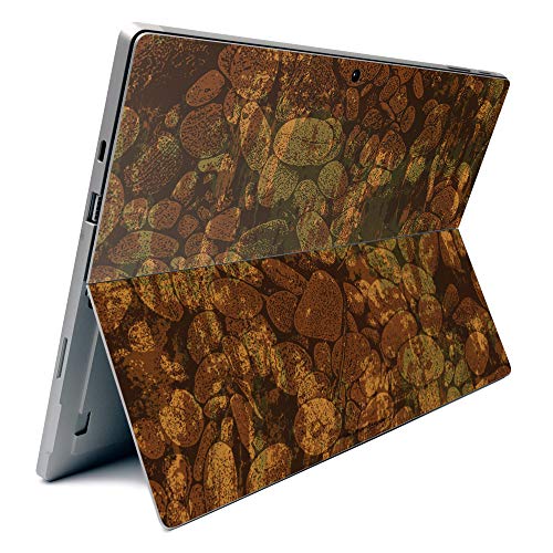 Image of MightySkins Carbon Fiber Skin for Microsoft Surface Pro 7 - River Stones | Textured Carbon Fiber Finish | Easy to Apply, Remove, and Change Styles | Made in The USA