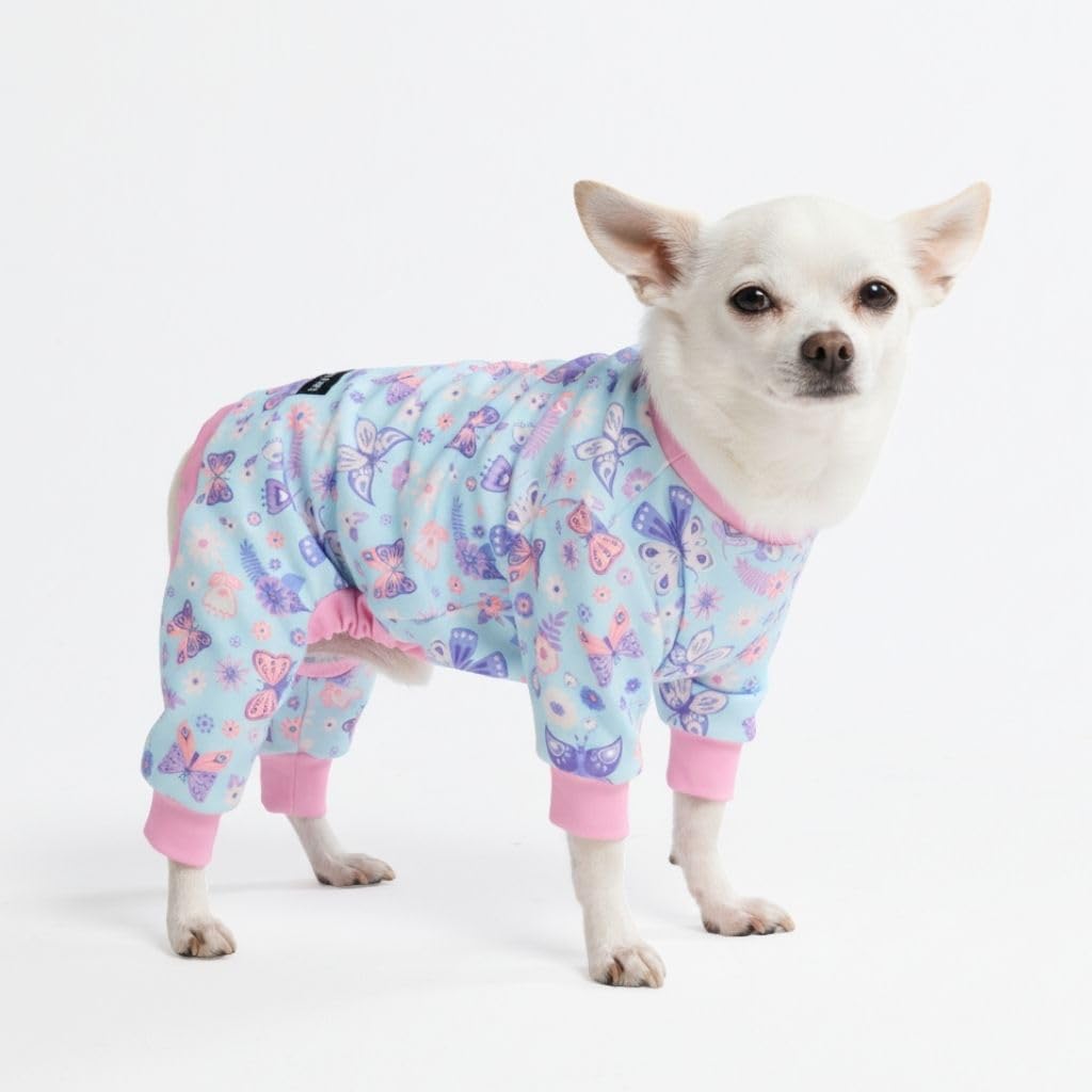 Spark Paws Dog Pajamas - Stretch Onesie Recovery Full Leg Surgery Suit PJS