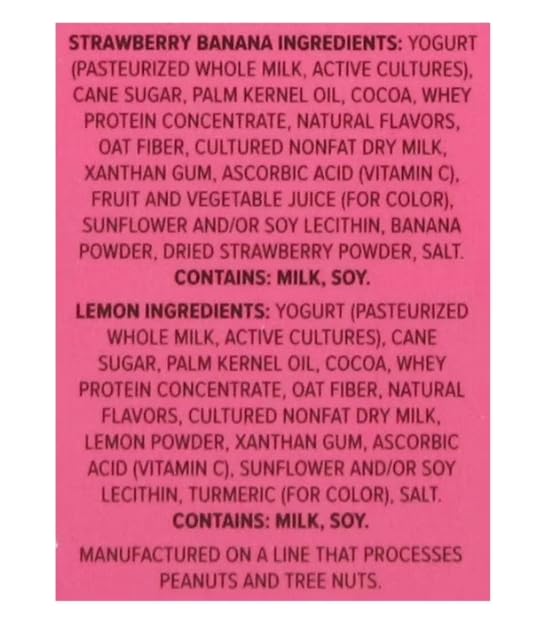 Greek Lemon & Strawberry Banana Yogurt Bars, Mini Bars Pack, 24 pk./0.78 oz.