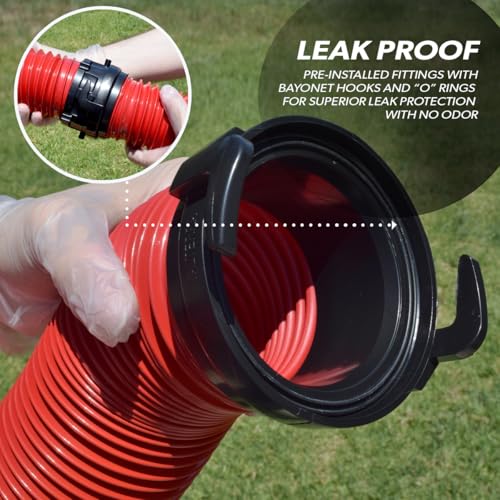 Valterra EZ Coupler 20-Foot RV Sewer Hose Kit