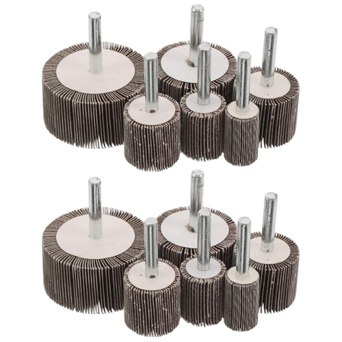 Têtes de Meulage à Lamelles KOMBIUDA en Assortiment de 12 Pièces P80