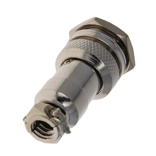 Miniatura 4 de Heyiarbeit Plata GX16-3 7A 3P conector de aviación hembra panel de alambre eléctrico chasis accesorios conector de metal aviación 1 unids