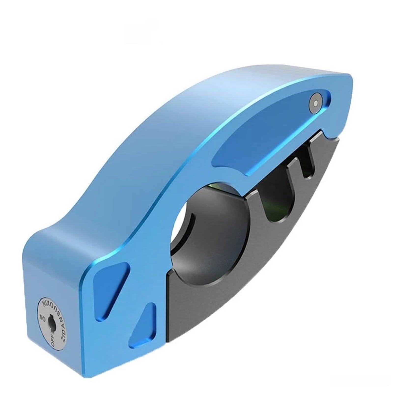 Lucchetto Blocco allarme moto Avviso disco bici Manubrio di sicurezza Maniglia del freno che imita il furto antifurto Blocca Disco(UM-A2-Alarm- Blue)