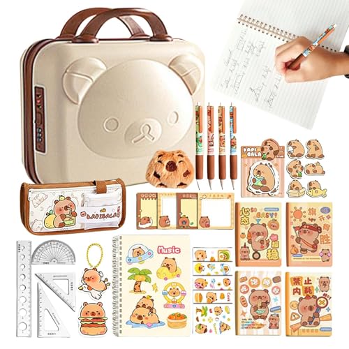 Kit De Papelería - Kit de Notas Adhesivas con,Material Escolar con Diseño Estético - Para Niños Niñas Adolescentes Estudiantes Colegio Y Escuela