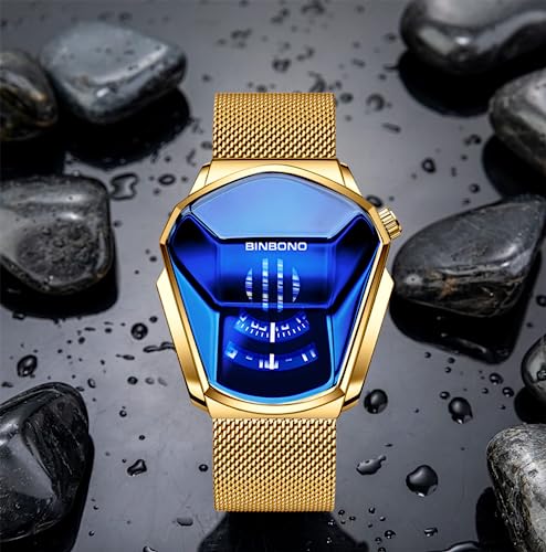 Stylish Blue LED Binary Digital Watches for Men