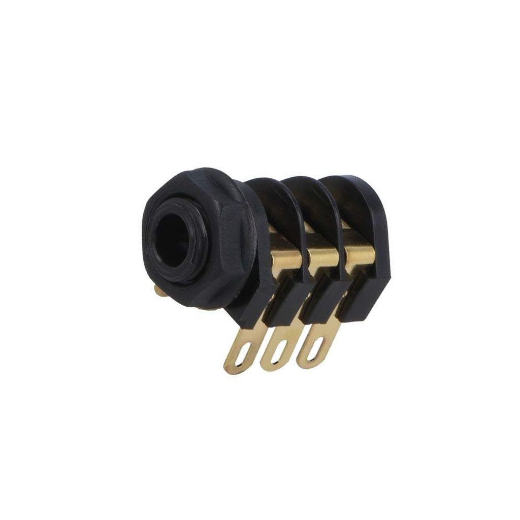 CL12207 J/SKT S2/BBB BLK Socket Jack 6,35mm Female Stereo with Triple Switch CLI