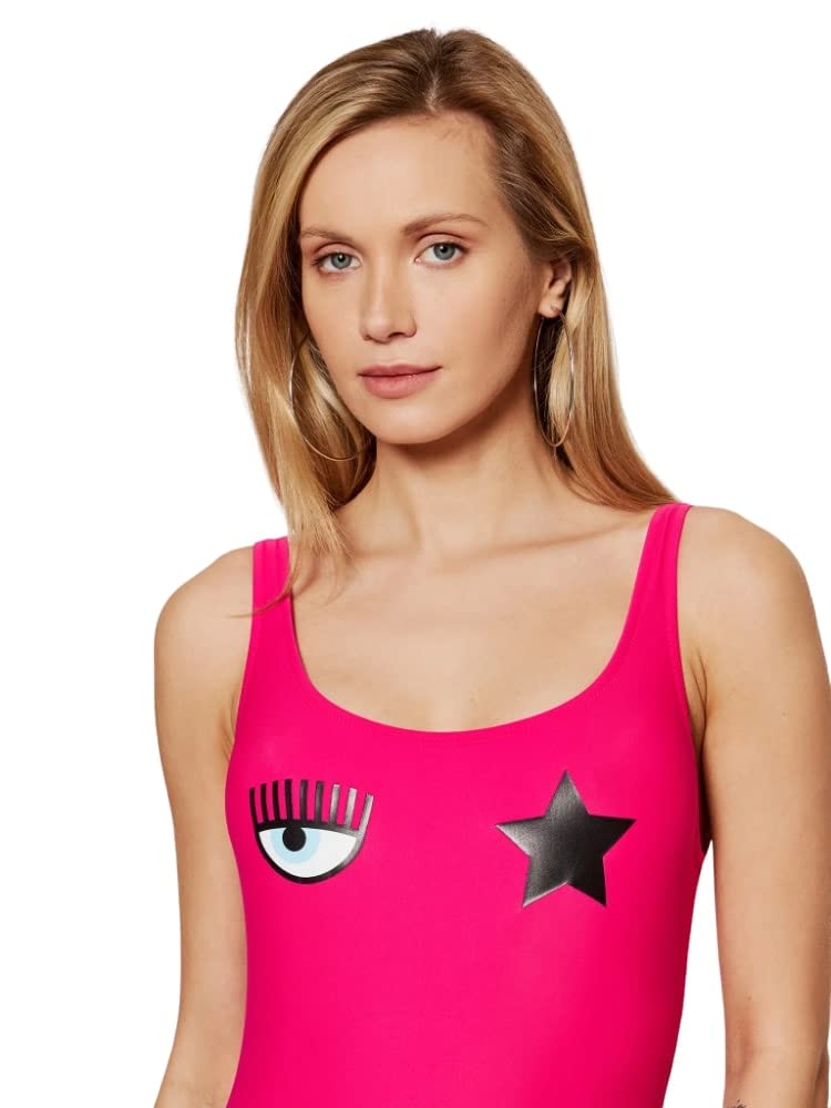CHIARA FERRAGNI Donna Costume Intero 80% PA20% EA A8101 5211 XXS Rosa Fuxia 0210