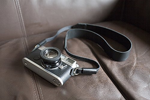 Handgefertigt aus echtem Leder Kameragurt Riemen für Film Evil DSLR Kamera schwarz 01–114 – Bild 4
