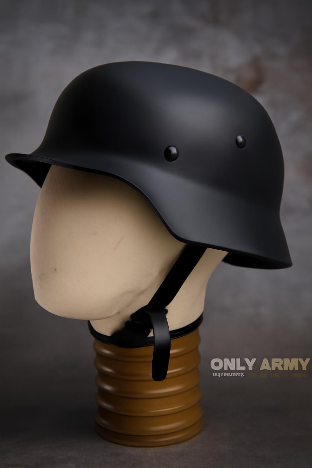 Casco Rievocazione Nero - Replica Storica in Plastica ABS con Imbottitura in Schiuma - Copricapo Leggero per Cosplay, Espositori e Collezionisti