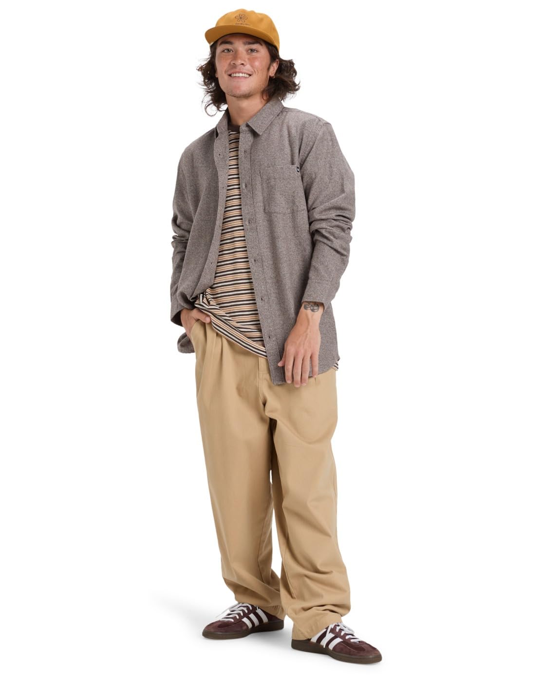 Quiksilver Motherfly Heather Camiseta Hombre (Pack de 1)