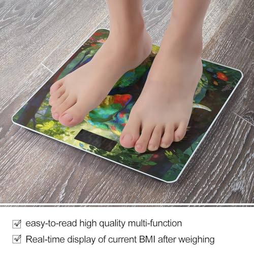 Báscula Digital de Baño con Pantalla LED Clara y Plataforma de Vidrio Templado miniatura 5