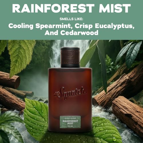 Image of Dr. Squatch Natural Cologne for Men - Scent-Lock Technology and Sustainably-Sourced Ingredients - Rainforest Mist Cologne (1.7 fl oz)