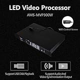Amoonsky AMS-MVP300W Video Signal switcher Compare to VDWall LVP515 LED Video Processor for Transparent led Screen