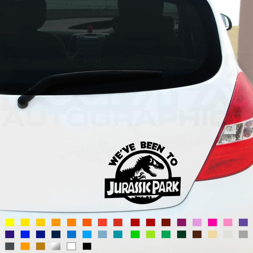 We've Been to Jurassic Park Adventure Funny Car Sticker, Vinyl Decal, Window Bumper Sticker, Car Styling, Auto Tuning, JDM, 4x4 Caravan Campervan Decal, 180mm