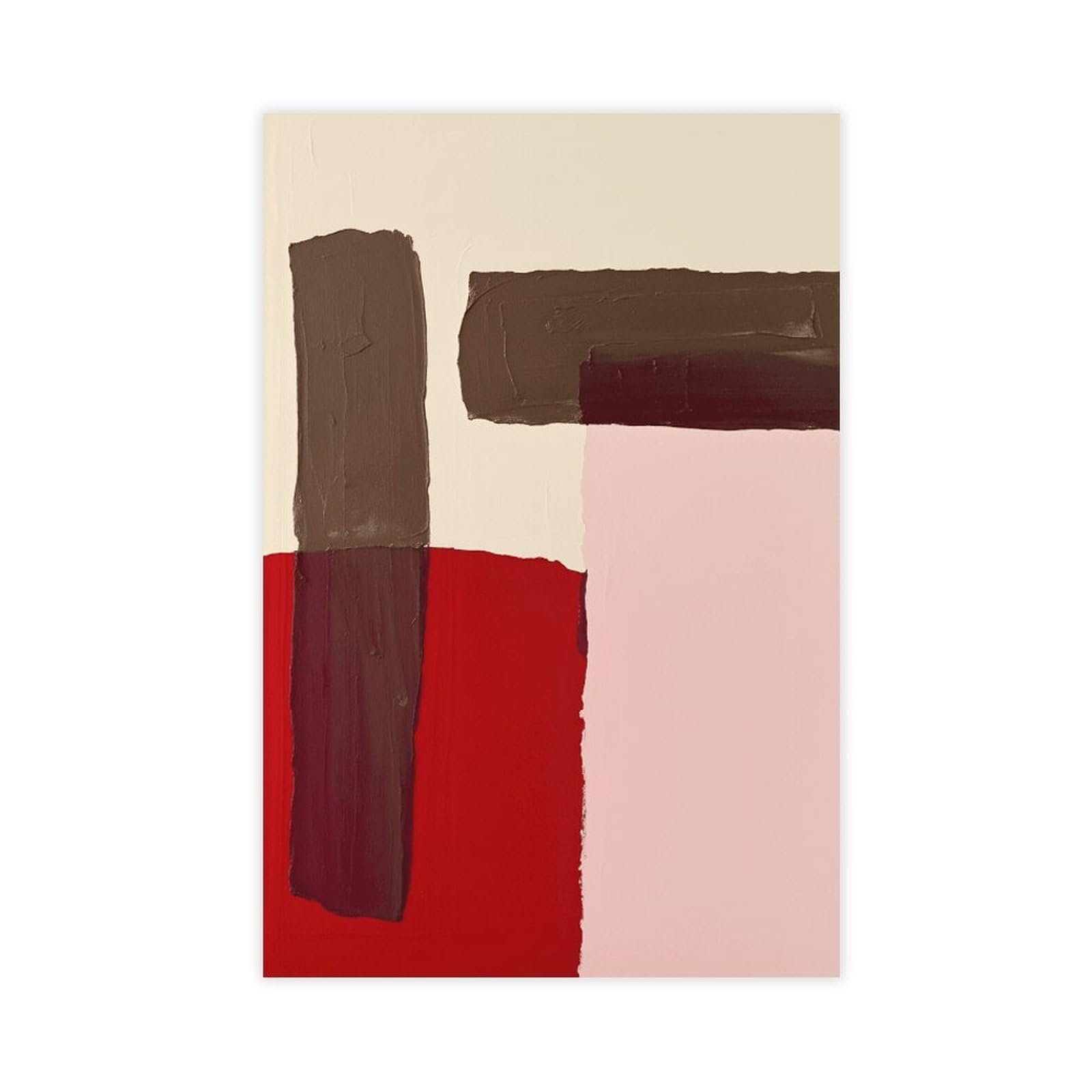 Zguols Warm Desert Abstract And Minimalist Poster 3 Canvas Poster Bedroom Decor Sports Landscape Office Room Decor Gift Unframed Print 12" L X 18" W