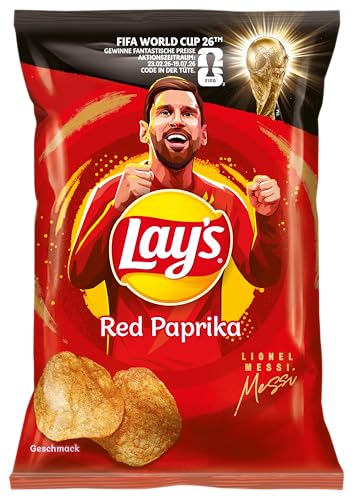 Lay's Red Paprika – Knusprig gewürzte Kartoffelchips für eine gelungene Party, 9 x 150 g (Verpackungsdesign kann abweichen) 3