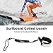 PU Cord Board Leash, Leg Leash, for Bodyboard Surfboard(Black, White)