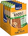 Vitakraft Pure Rabbit Strips, snack cane, strisce di carne di coniglio, snack per l’addestramento del cane, senza zuccheri aggiunti (10 x 80g)