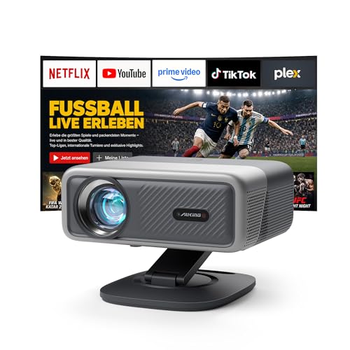 [Now with Netflix & 3000 ANSI] Projector with WiFi and Bluetooth,TOF Real-Time Auto Focus Smart...