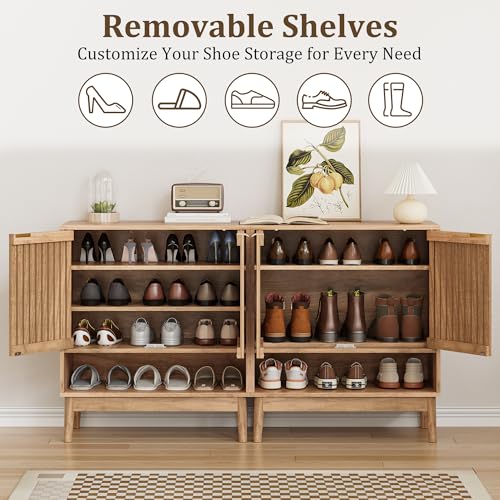 Meuble de rangement pour chaussures compact de 70cm de large