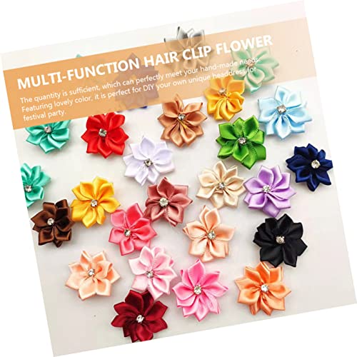 Ciieeo 800 Pcs Handcrafted Rhinestone Accessories With Fake Embellishments Arts Crafts Colored Scrapbooking Ribbon Cm Satin Artificial Diy Flowers Bows Garment Wedding Decoration Wreath #TOP7
