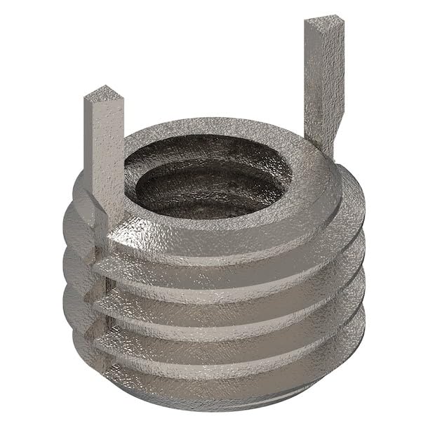 Key Locking Thread Insert, Thin Wall, 2 Keys, No. 8-32 Int Thrd Sz, 1/4"-28 Ext Thrd Sz, 10 PK, Mfr: 217-077286-A