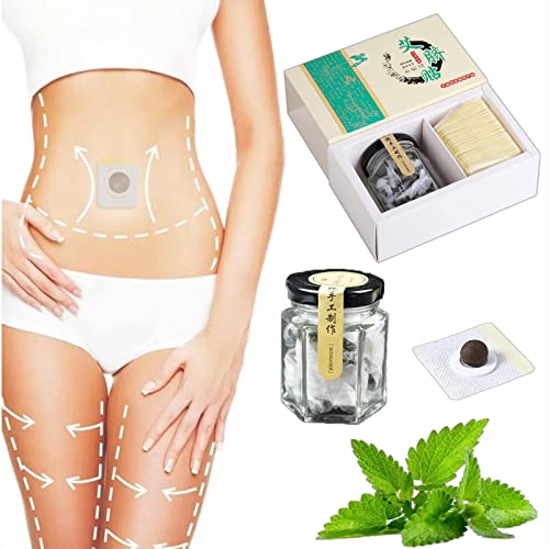 60 Pcs Herbal Slimming Waist Pellet Detox Slimming Belly Pellet, Perfect Detox Slimming Patch, Effective Ancient Remedy Healthy (60 Pcs)