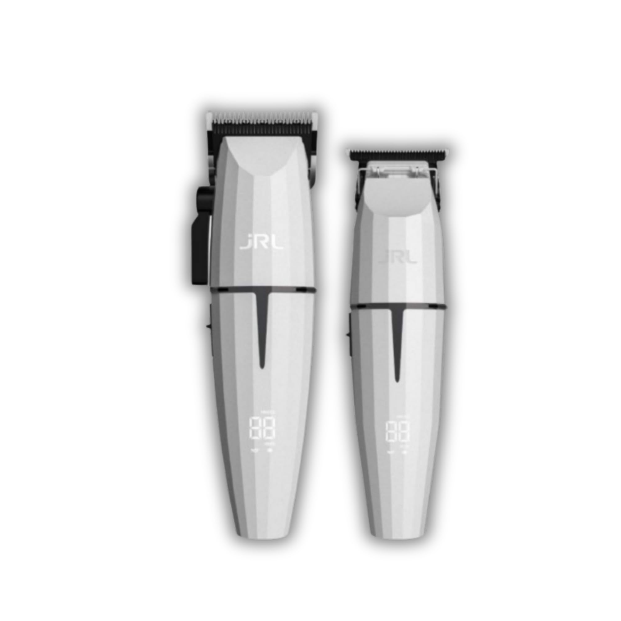 JRL Ghost Herren-Haarschneide- und Barttrimmer-Set – Präzisions-Haarschneider – Friseur-Set – Weiß