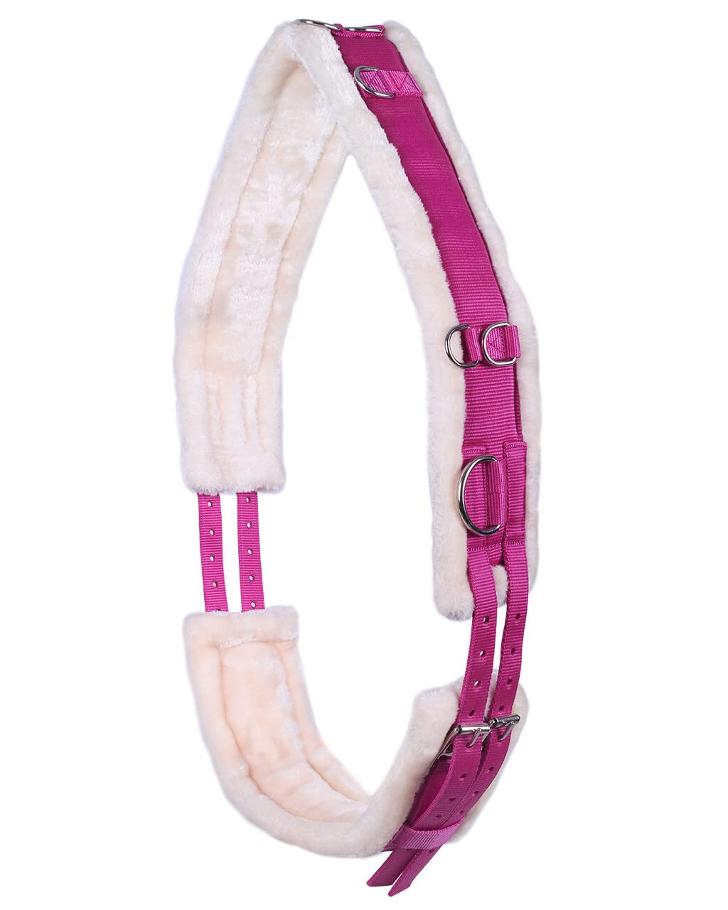 Countrypride HORSE LUNGING ROLLER LUNGING GIRTH FOR HORSE TRAINING SCHOOLING FUCHSIA SIZE SHET-FULL (Shetland)