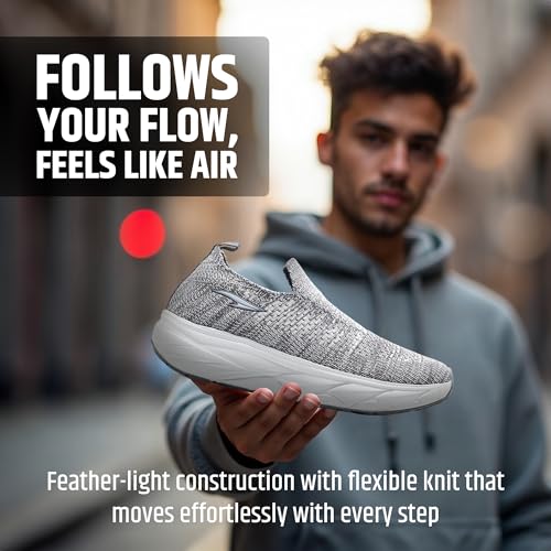 Image of ASIAN Wind Pro-10 Walking Shoes for Men | Slip-On Shoes, Lightweight & Breathable Sneakers