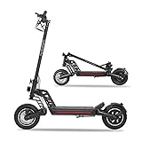 🛴【Neumático y antideslizante de 10 pulgadas】 Agarre fuerte, resistente al desgaste y seguro. El neumático todoterreno de 10 pulgadas, que puede conquistar las colinas de las montañas, también es muy cómodo andar en la carretera de la ciudad. Es adecuado para diferentes tipos de carreteras.