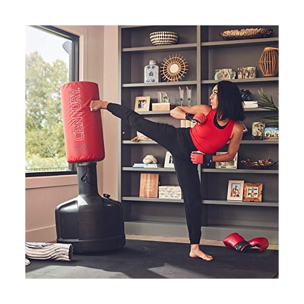 Century-Original-Wavemaster-Freestanding-Heavy-Punching-Bag Century The Original Wavemaster Training Bag, Punching Bag With Stand, Freestanding Floor Boxing Bag, Training For Kickboxing, Karate And Mma (Black)
