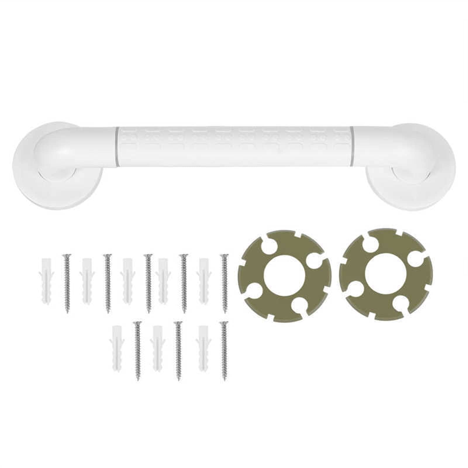 FKXSXAZ Bathtub Hand Bar Safety Rail White Stainless Steel Handicap for Elderly Disabled Anti-slip Grab