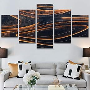 SIGNWIN 5 Panel Canvas Wall Art Modern Art...