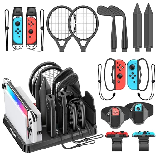 Tokluck 15 en 1 Accesorios Switch Sports , Kit de Accesorios