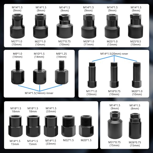 Extracción de inyectores diésel neumáticos ZKTOOL con 19 adaptadores 3