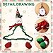 Funtery 2 Pcs Christmas Computer Monitor Border Cover Snowman Santa Christmas Computer Cover Screen Elastic Decorations for Home Office Laptop