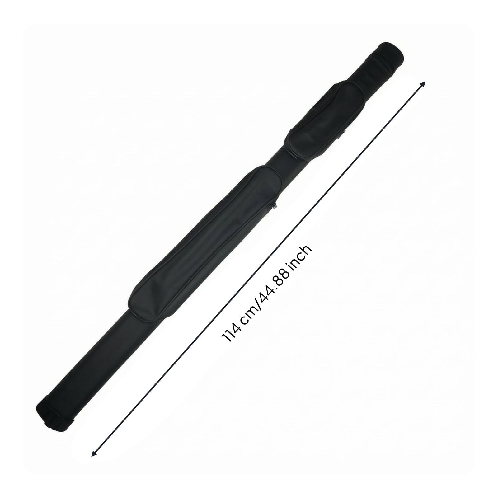 Billard-Queue-Tasche aus PU Billardtasche mit Mehreren Fächern Stoßfest Billardtasche mit Schultergurt für, Turniere