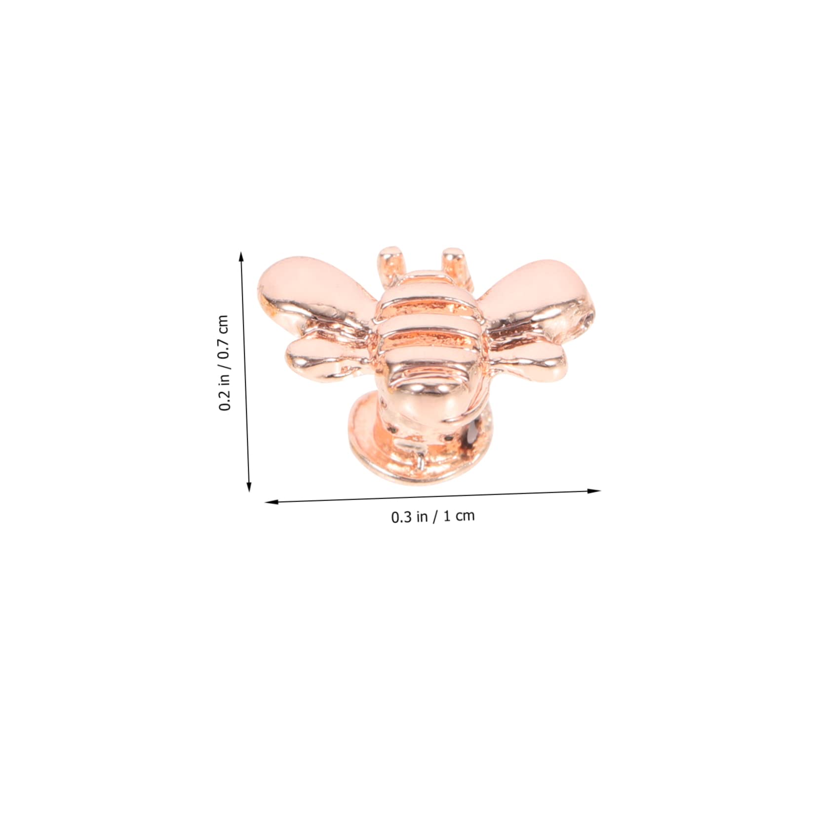 Abaodam 24piezas Para Correas De Reloj Decoración De Abalorios Forma De Abeja Accesorios Para Pulseras De Smartwatch De Doradas Plateadas