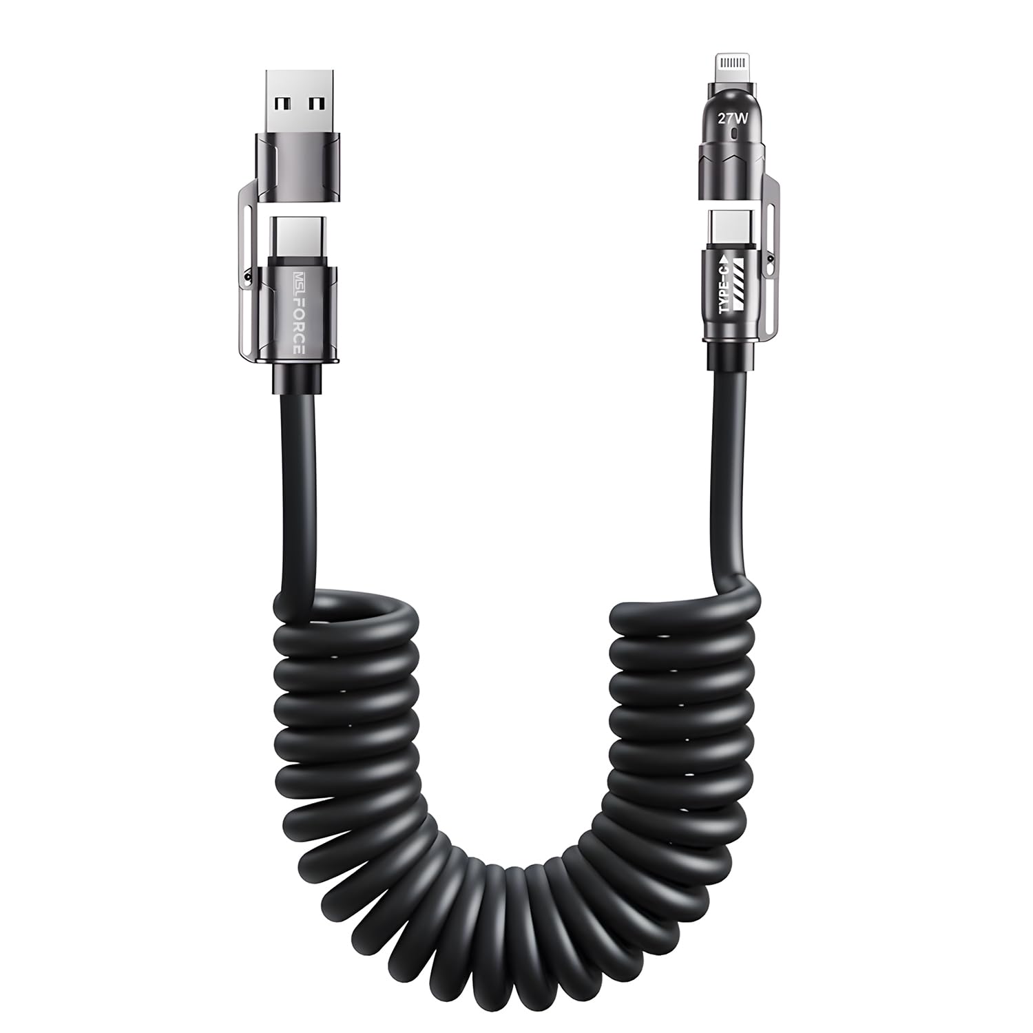 Amazon.co.jp: 日本の中小企業 MSL FORCE 高速充電ケーブル 1m USB-A+C