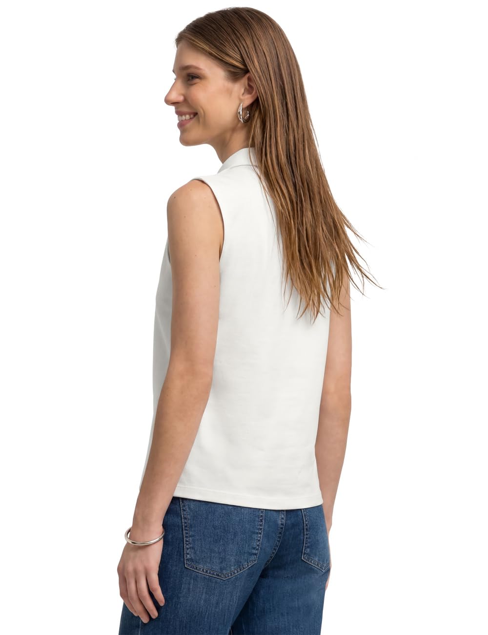 Street One 3230492 Top a Coste con Colletto Polo Donna (Pacco da 1)