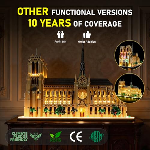 Image of BRIKSMAX Light Kit for Lego-21061 Notre Dame Cathedral - Compatible with Lego Architecture Building Set- Not Include Lego Set