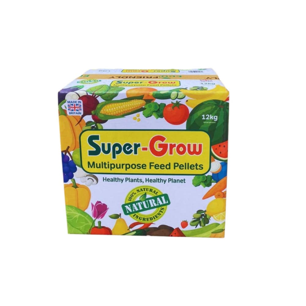 Natural Plant Food, Soil Conditioner & All-Purpose Fertiliser Pellets 12 kg | Chemical and Peat Free