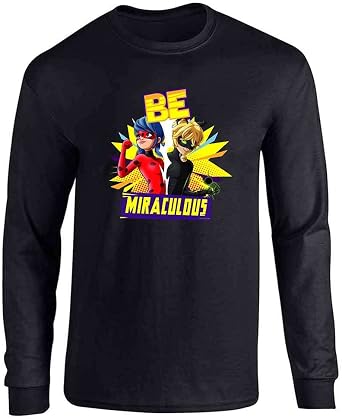 Miraculous Ladybug and Cat Noir Be Miraculous T-Shirt Adult T-Shirt