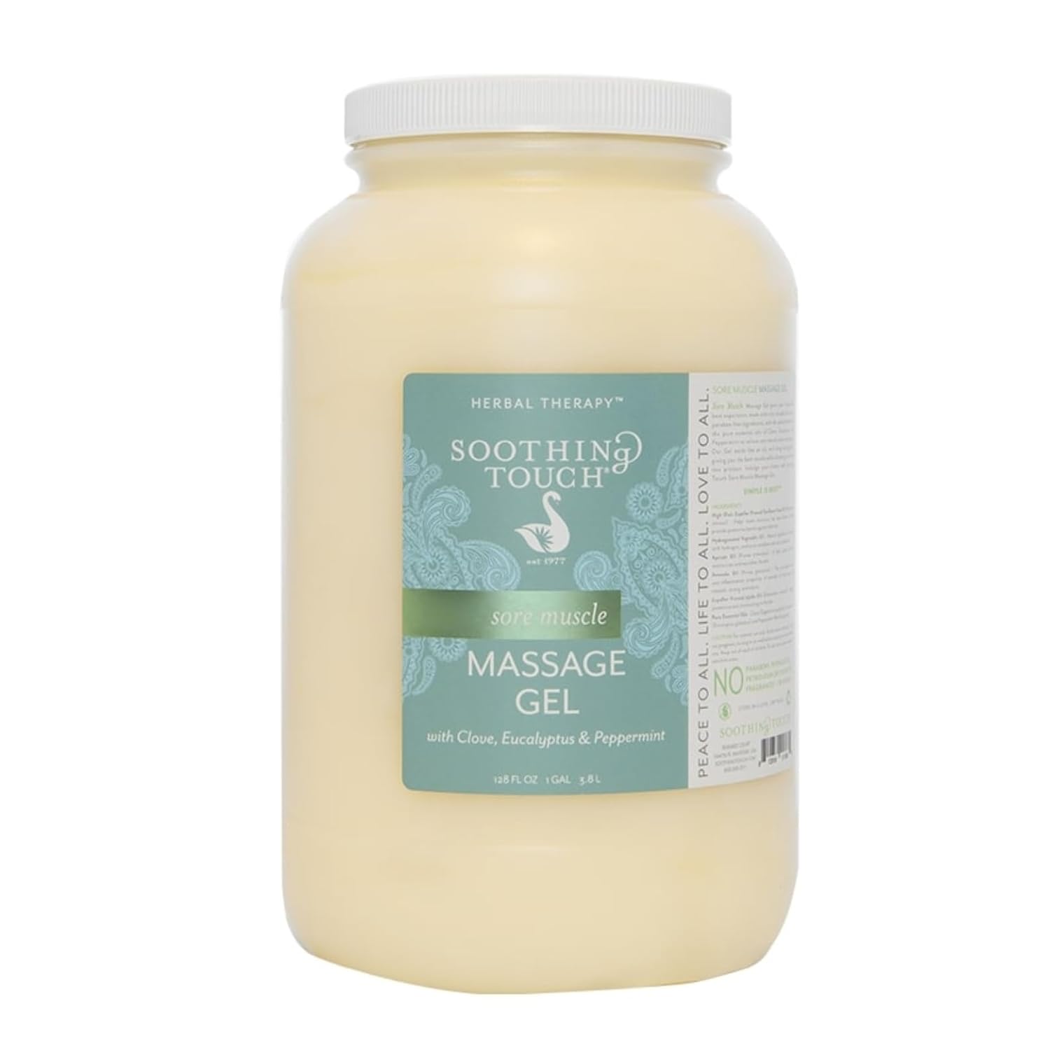 Soothing Touch Sore Muscle Massage Gel, Clove/Eucalyptus/Peppermint, 128 Ounce