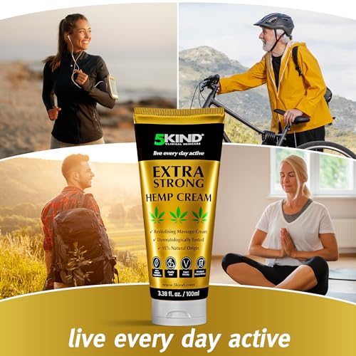 Image of 5Kind Extra Strong Hemp Cream 3.4 fl oz - Maximum Strength