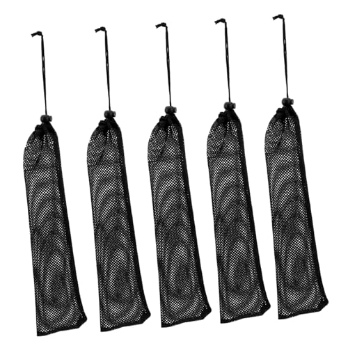 VICASKY Nylon Birds Feeder Mesh Bags 5 Pcs Hanging Bird Feeding Bag Sturdy Durable Easy to Suspend