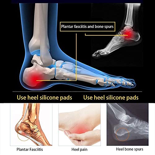 Image of Heel Pads Snugs for Shoe & Height Increase Insoles Shoe Insoles, Self-Adhesive Heel Grips Liner Cushion Inserts for Loose Shoes, Heel Pad for Heel Pain Men Women (Combo)