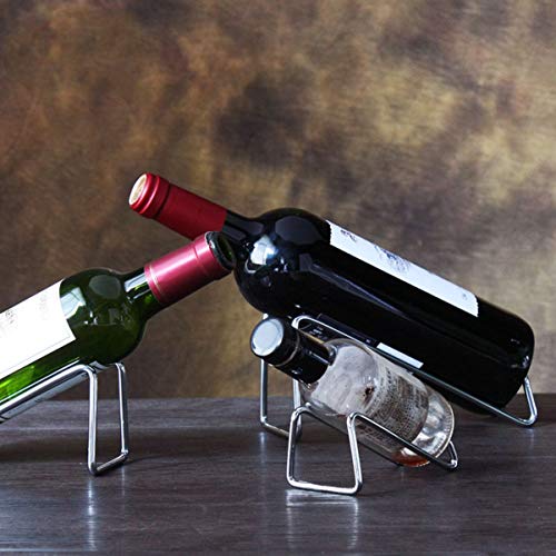 Soporte para botella de vino de hierro SHOWERORO 3 piezas miniatura 2