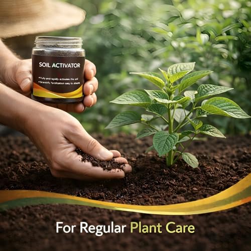 Image of Soil Activated Treasure Plant Growth Booster | Improves Soil Quality & Root Support | Suitable for Indoor & Outdoor Plants | for Pots, Gardens & Home Plants | Easy to Use 200gm (3 Unit)